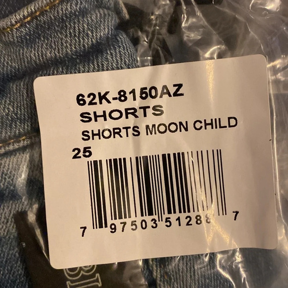 Blank NYC The Fulton cuffed jean shorts moon child size 25 - Picture 8 of 9
